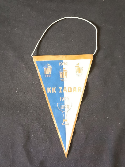 Gagliardetto Pennant KK Zadar Jugoslavia Basket Vintage