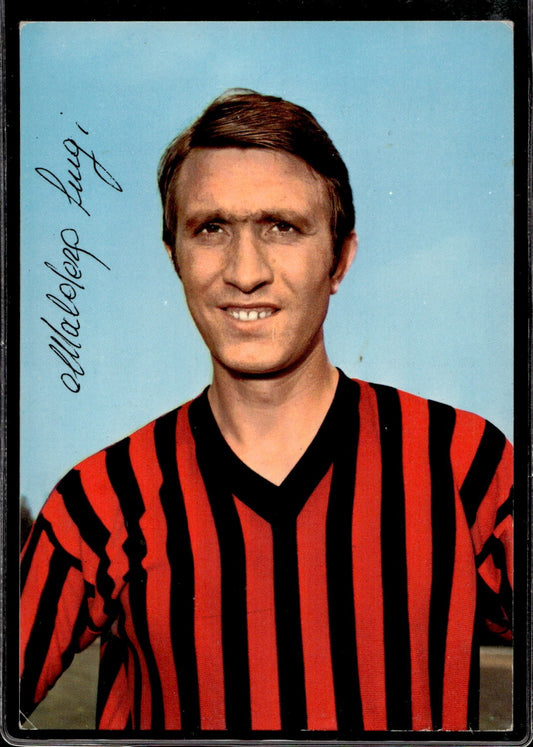 cartolina postcard Calcio Milan Luigi Maldera