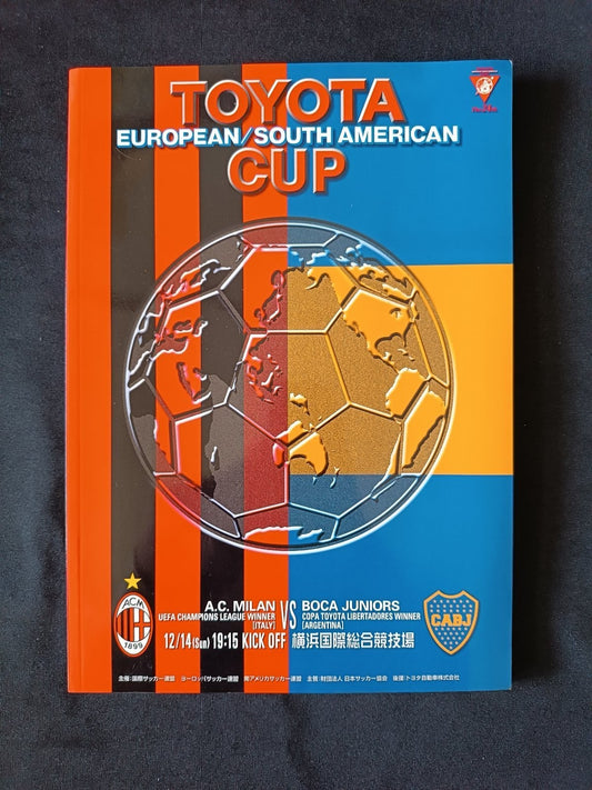 programma European / South American Toyota Cup Milan - Boca Juniors