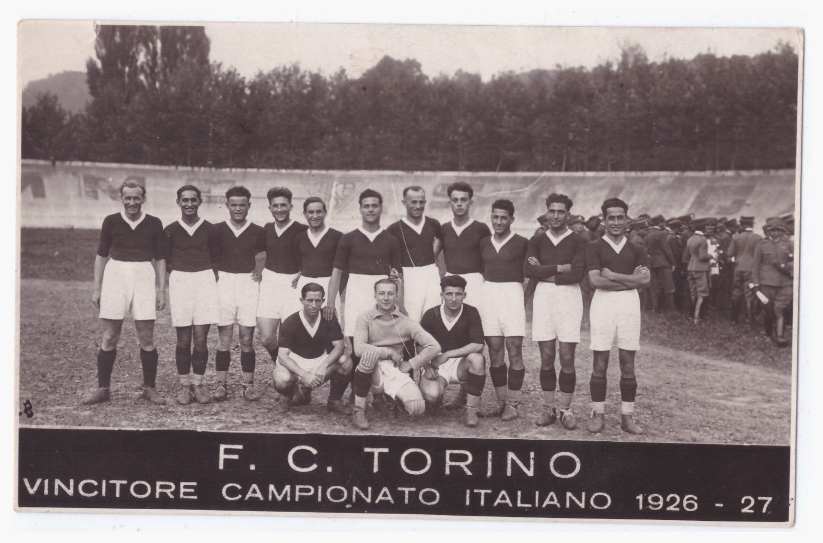 F.C. TORINO foto originale Ottolenghi formazione campione d'Italia 1926-27