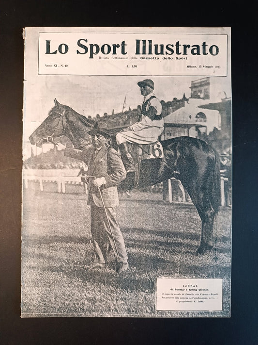 rivista  LO SPORT ILLUSTRATO 1923 n 19