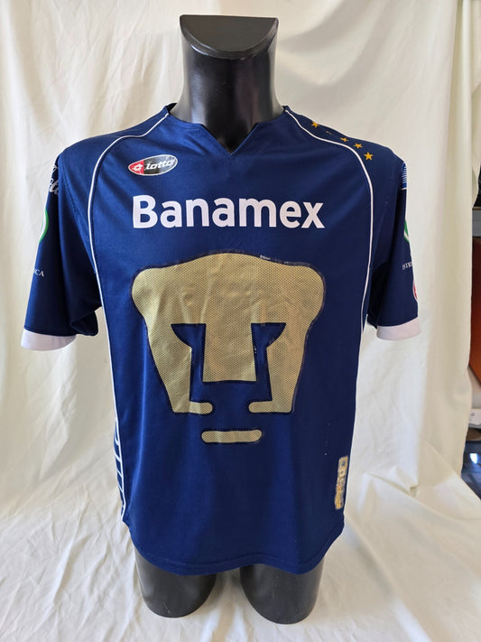 Maglia calcio ufficiale Banamex HUGO SANCHEZ Lotto tg L Match Worn