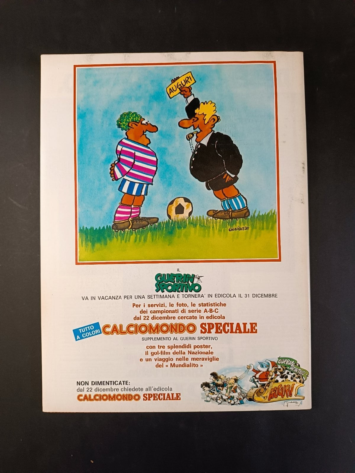 Rivista GUERIN SPORTIVO n 51/52 - 1980 inserto Film Campionato - con poster