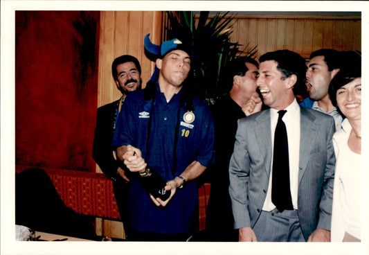 fotografia originale Inter festa Ronaldo Lu�s Naz�rio de Lima Il FENOMENO 7