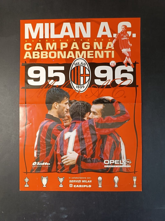 Volantino MILAN AC Campagna Abbonamenti 95/96