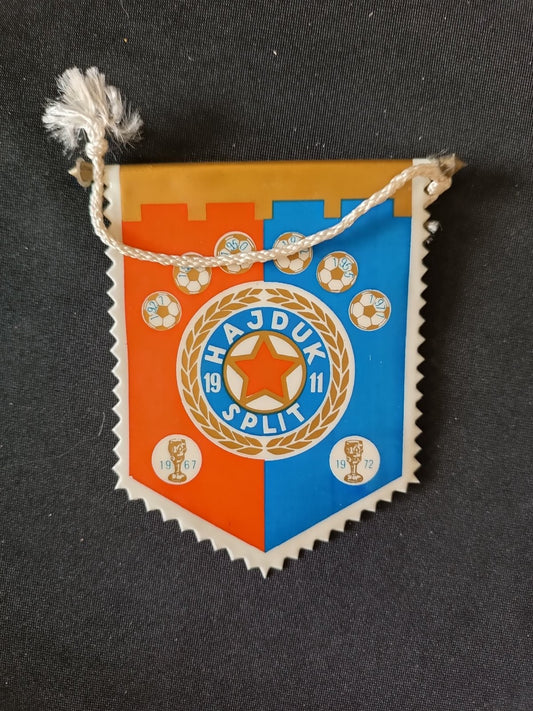 Gagliardetto Calcio Soccer Pennant Hajduk Split Yugoslavia Anni '60/'70 Vintage