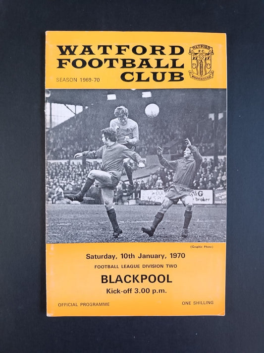 programma calcio Watford Football Club 1970  Blackpool