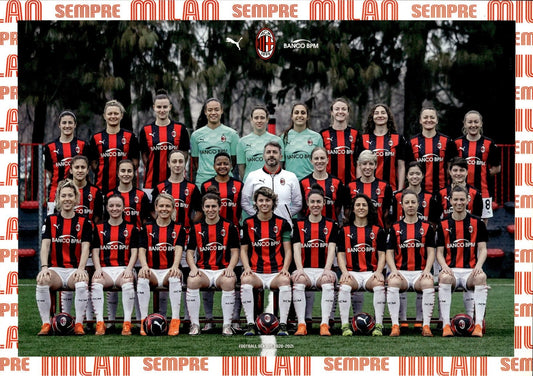 cartolina postcard calcio MILAN 2020-2021 (Sempre Milan Women)