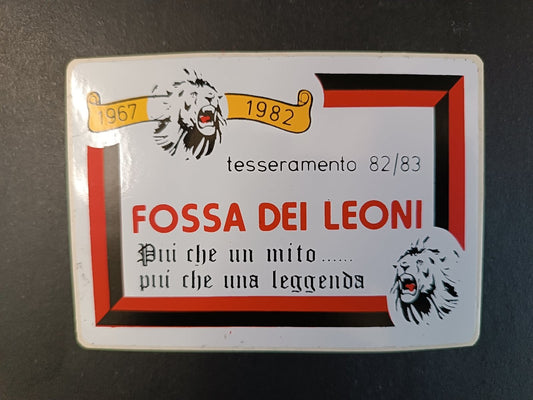 Adesivo MILAN - Fossa dei Leoni - Tesseramento 1982-83