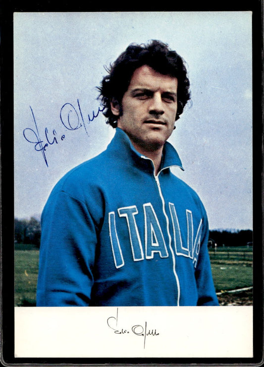 Cartolina Fabio Capello con autografo stampato pubblicitario Munari