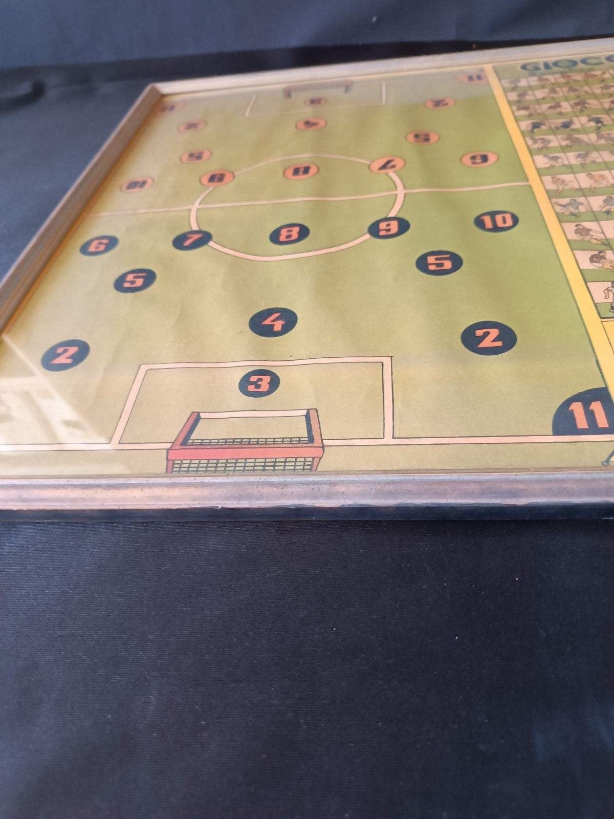 quadro con gioco cartaceo GIOCO del  FOOT BALL 75x60 cm circa