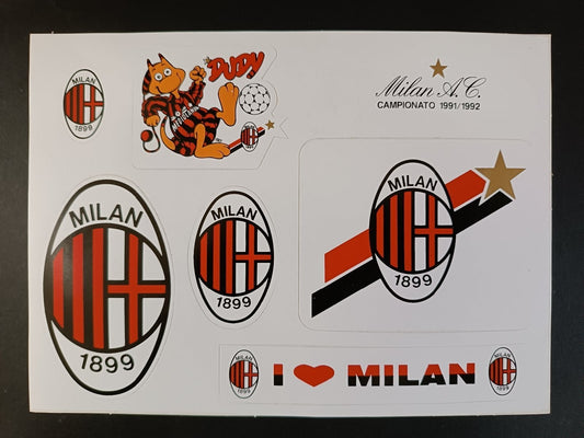Adesivo MILAN - Composizione DUDY Campionato 1991-1992
