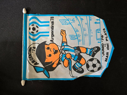 Gagliardetto Pennant fanion bander�n Argentina  1978 Mundial football Gauchito