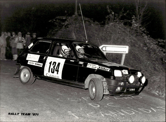 fotografia originale Rally d'epoca Renault 5 Alpine #12