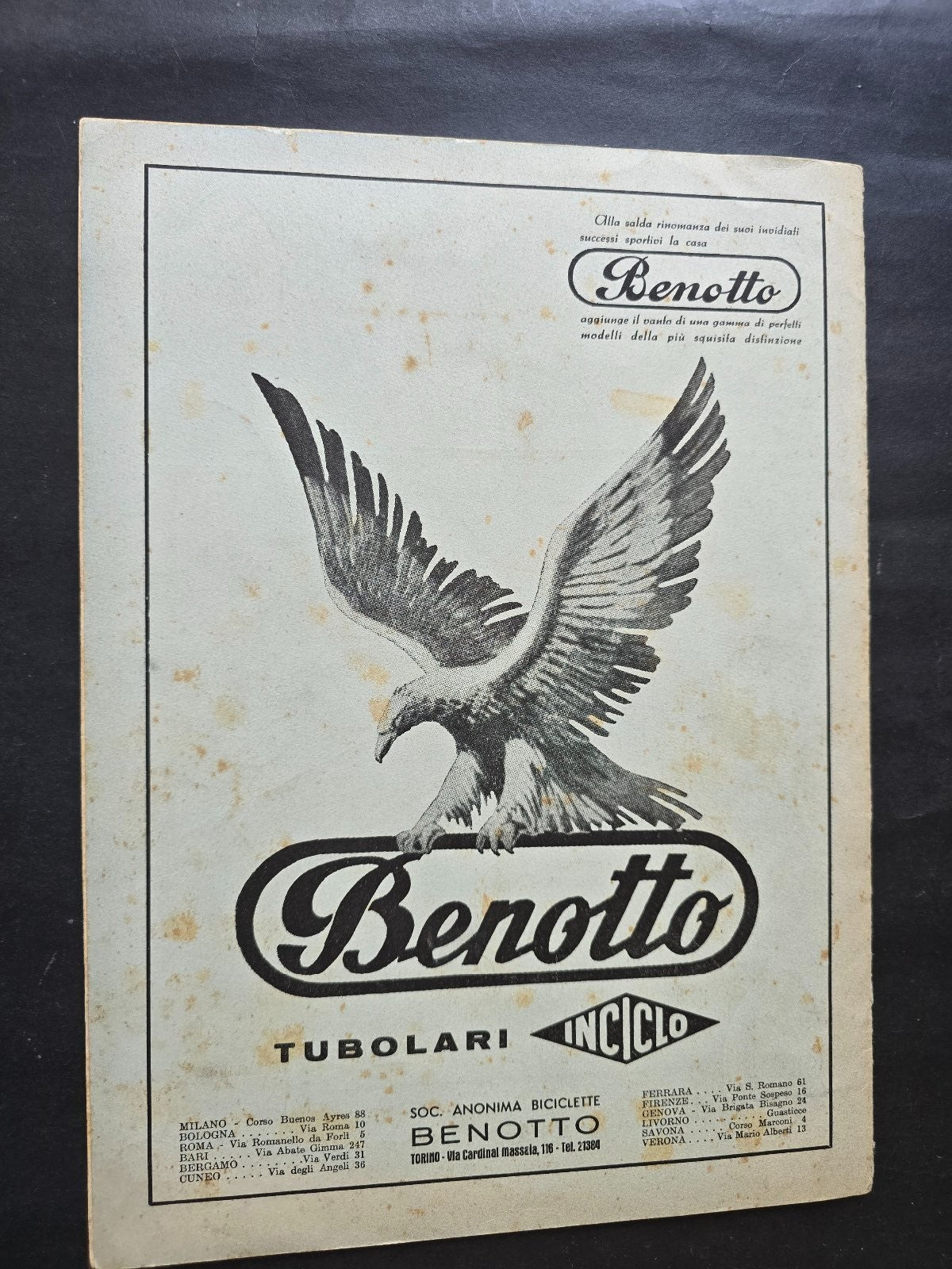 30� Giro d'ITALIA supplemento alla gazzetta dello sport 1947