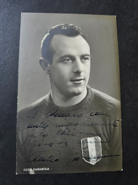 Autografo autograph originale Attilio Giovannini Inter