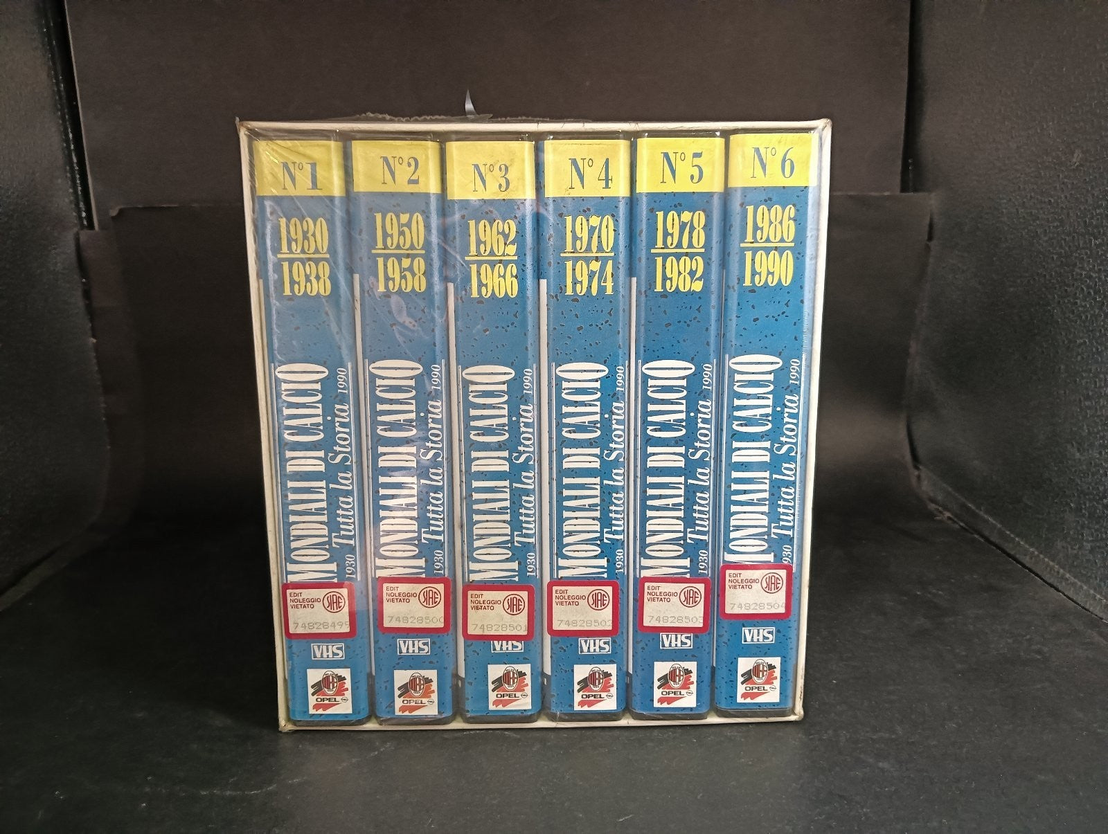 VHS BOX MONDIALI DI CALCIO 1/6 TUTTA LA STORIA Sospello Editore