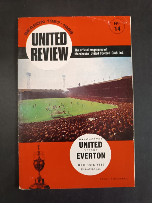 programma MANCHESTER UNITED REVIEW numero 14 anno 1967 Manchester United/Everton