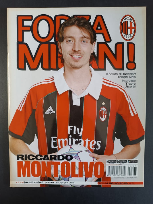 rivista FORZA MILAN - anno 2012 n 7 - Montolivo (con poster)