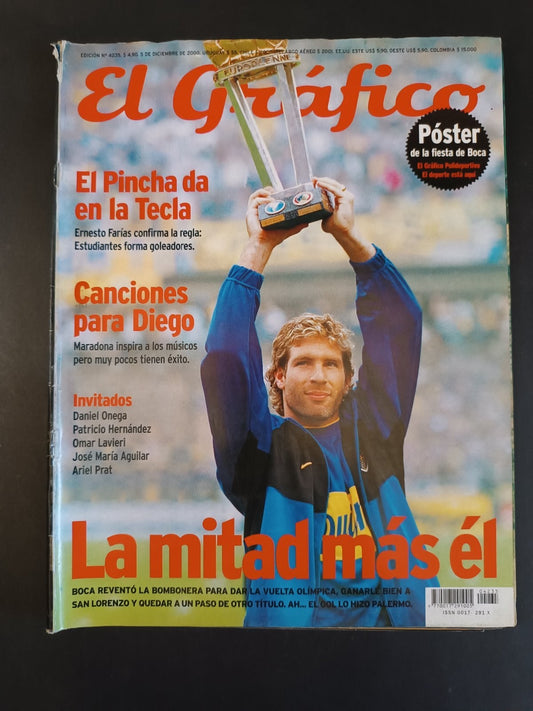 Rivista EL GRAFICO numero 4235 anno 2000 Boca Juniors/Palermo (senza poster)
