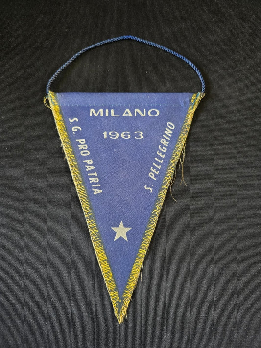 Gagliardetto Pennant  S.G. PRO PATRIA S. PELLEGRINO MILANO 1963 ginnastica