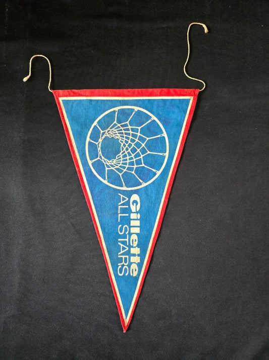 Gagliardetto Pennant  GILLETTE ALL STARS  Basket originale ANNI 80