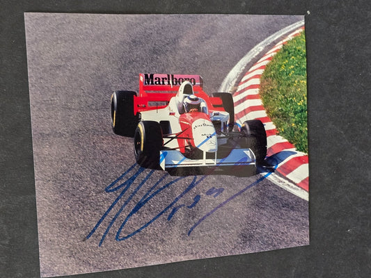 Autografo autograph originale su foto ufficiale Alain Prost automobilismo