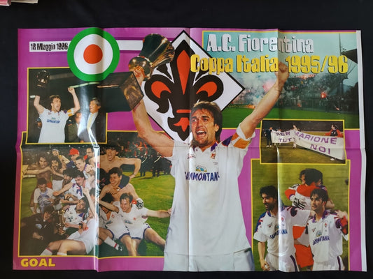 poster Milan Campione d'Italia 1995-96 - Coppa Italia Fiorentina