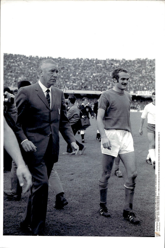 Foto Ferruccio Valcareggi e Sandro Mazzola