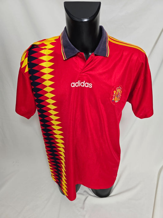 maglia Adidas SPAGNA 1994 nr 8  Guerrero tg T4 Match Worn