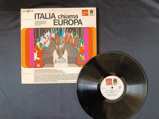 disco 33 giri uefa figc italia documentario sonoro campionati europei calcio