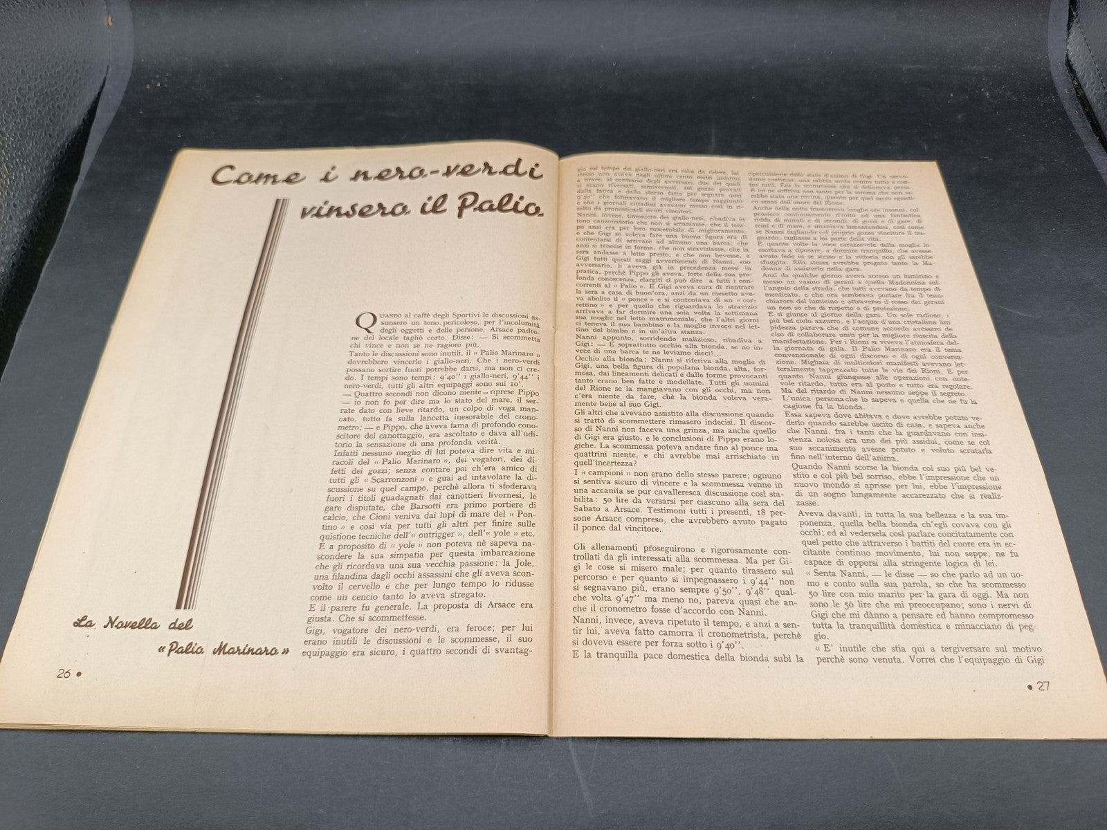 Rivista sportiva Cosmo anno 1934 numero 64 Silvio Piola