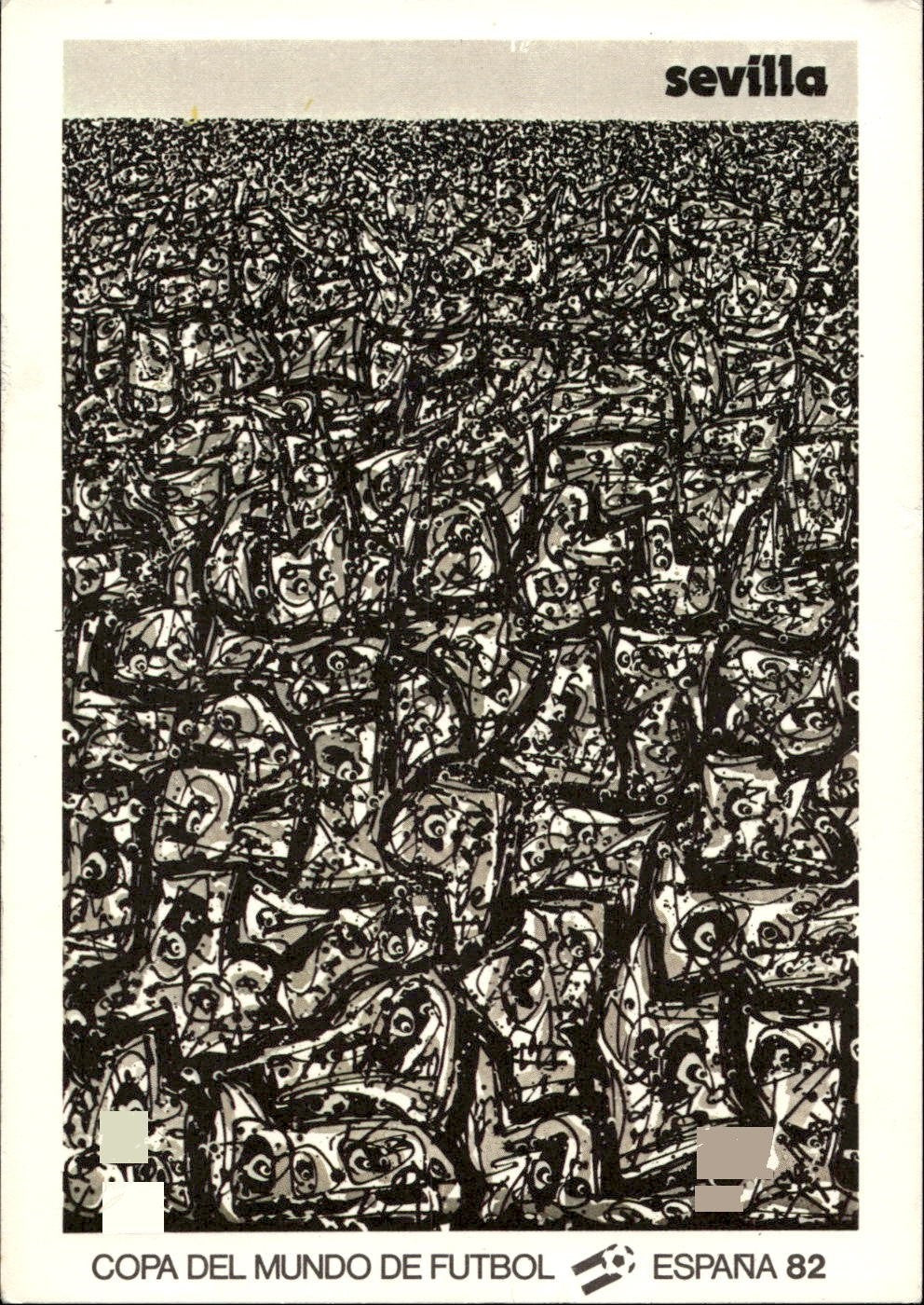 cartolina calciatori Espana 82 Sevillia
