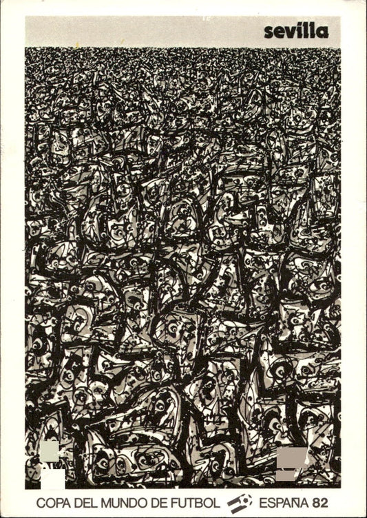 cartolina calciatori Espana 82 Sevillia