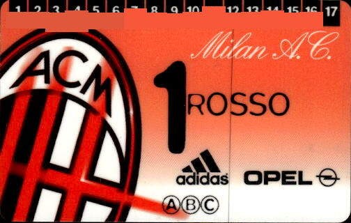 Biglietto stadio Milan A.C 1Rosso