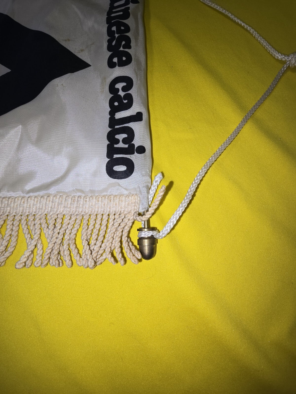 Gagliardetto Pennant Udinese Calcio Zanussi anni 80 in tessuto originale