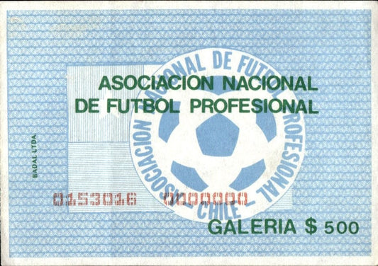 biglietto stadio ASOCIACION NACIONAL DE FUTBOL PROFESIONAL