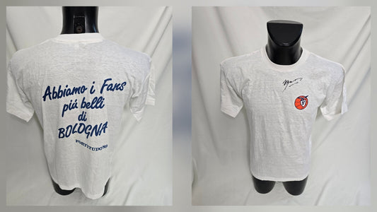 Tshirt in cotone Fans Fortitudo Bologna autografata da..... Basket Pallacanestro