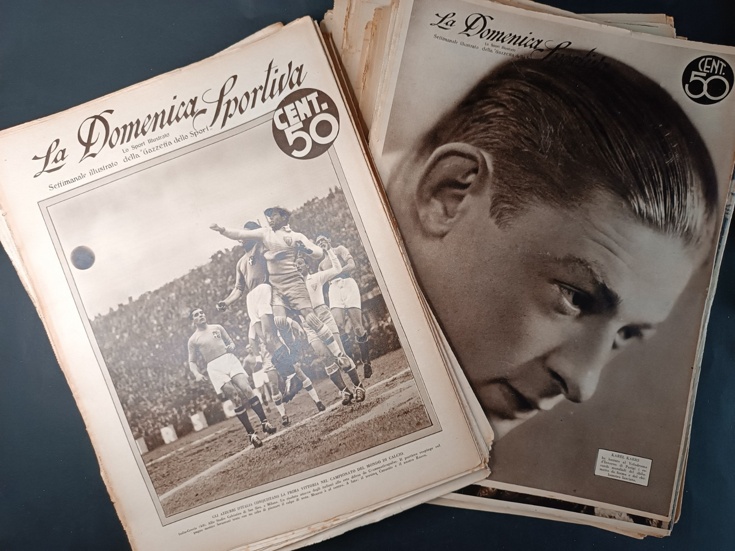 lotto LA DOMENICA SPORTIVA 1934 completa da 1 a 53 numeri con speciale