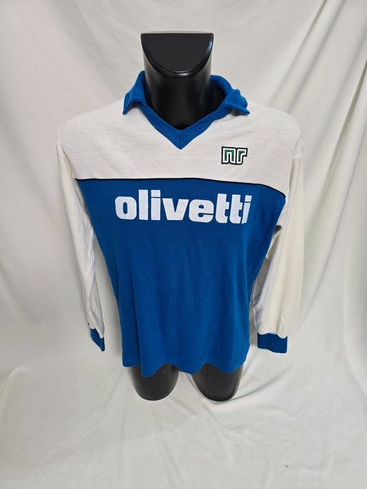 maglia Vintage NR Ennerre  OLIVETTI football IN MAGLINA / LANETTA nr 4 CUCITO 52