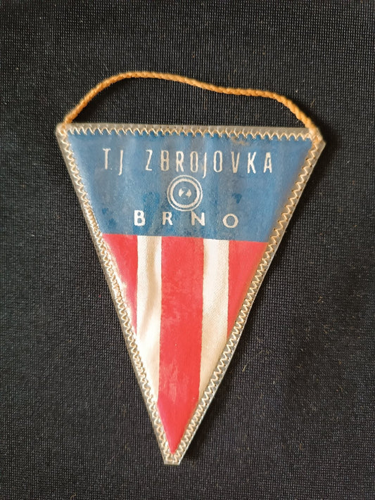 Gagliardetto Pennant TJ Zbrojovka Brno Cecoslovacchia Vintage