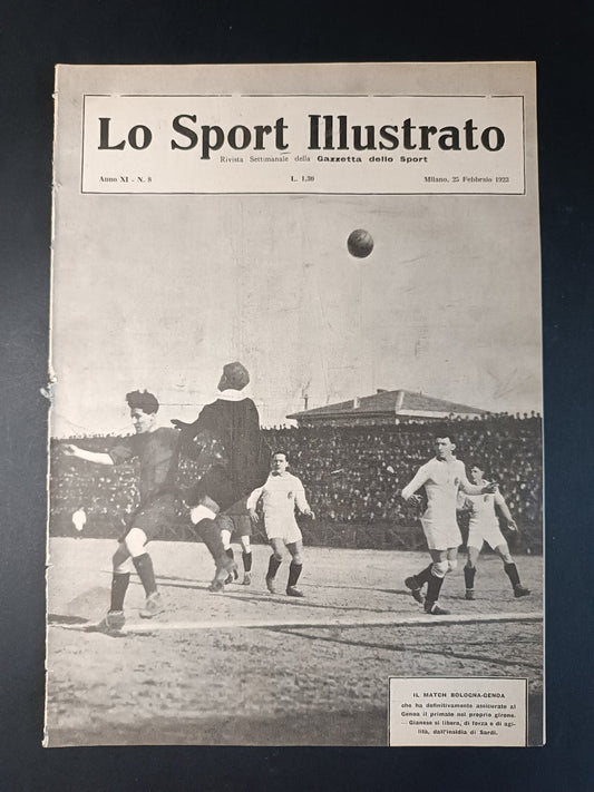 rivista  LO SPORT ILLUSTRATO 1923 n 8
