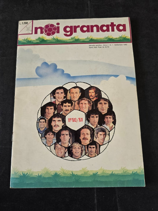 Rivista NOI GRANATA anno I nr 1 con posterino Torino calcio