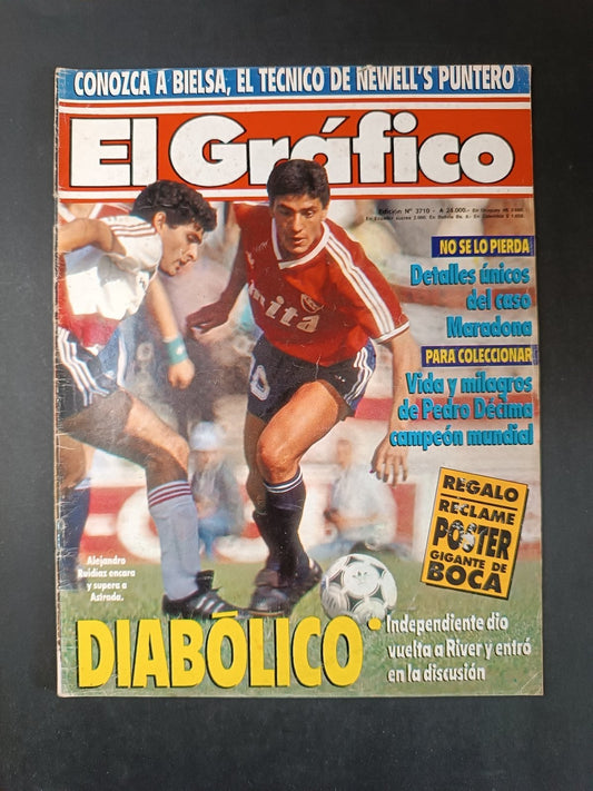 Rivista EL GRAFICO numero 3710 anno 1990 Ruidiaz (senza poster)