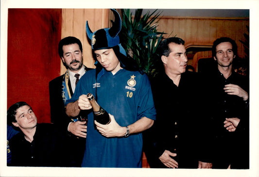 fotografia originale Inter festa Ronaldo Lu�s Naz�rio de Lima Il FENOMENO 8