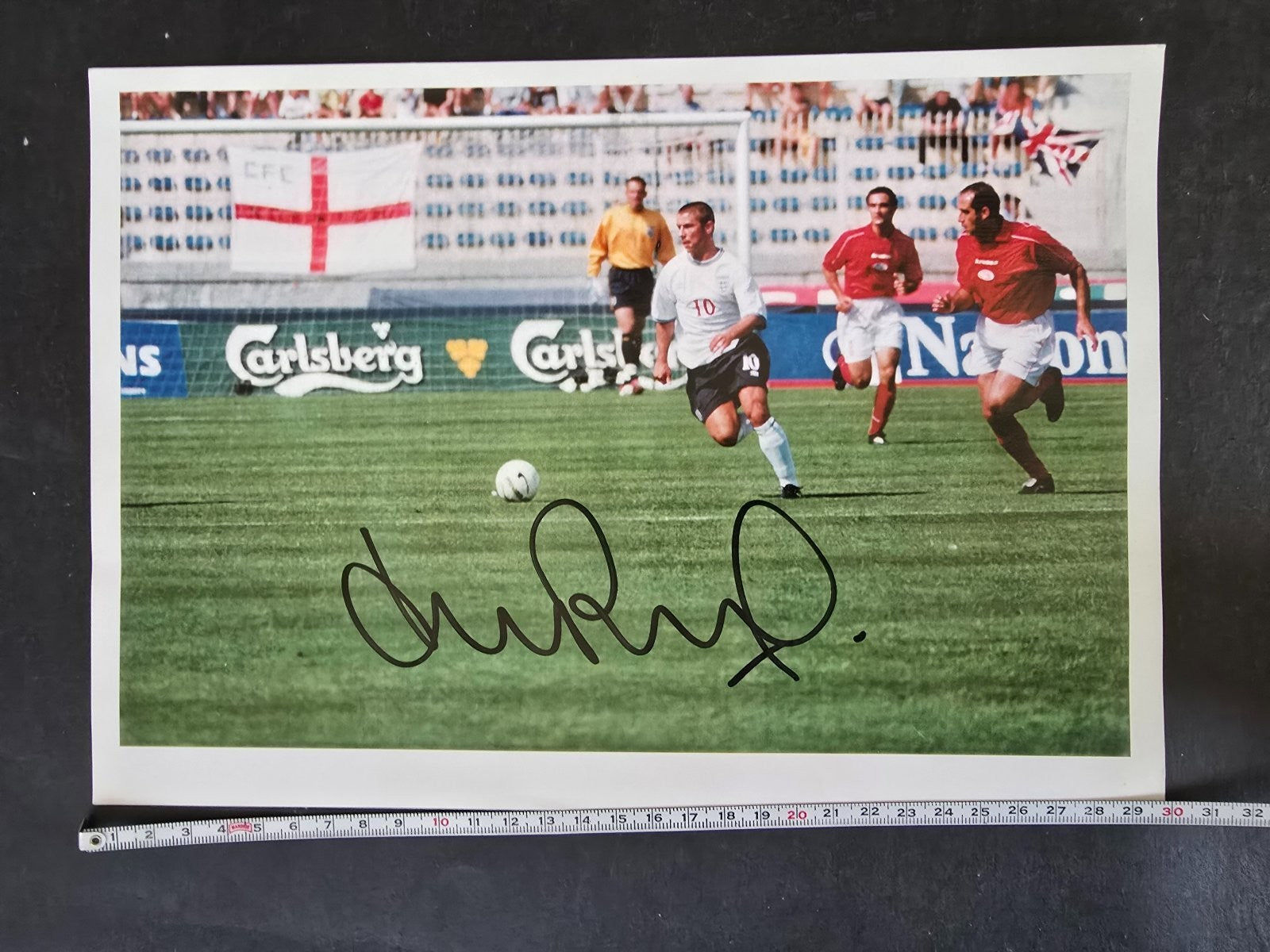 Autografo autograph originale su foto Kevin Mark Phillips  England