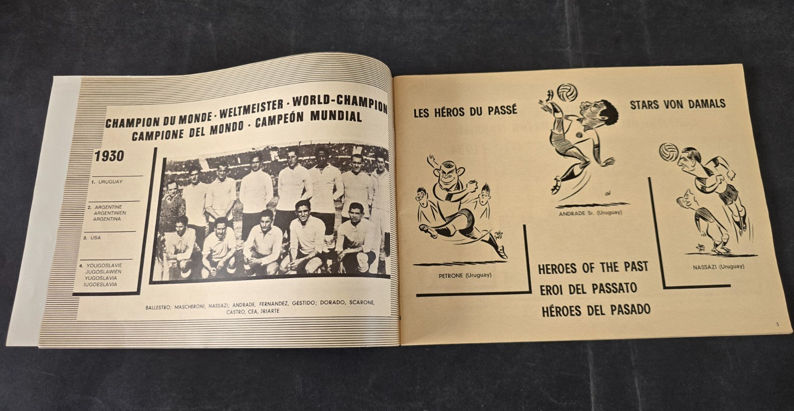 Programma Campionati del Mondo di Calcio 1966 multilingue Top Player & Rookie
