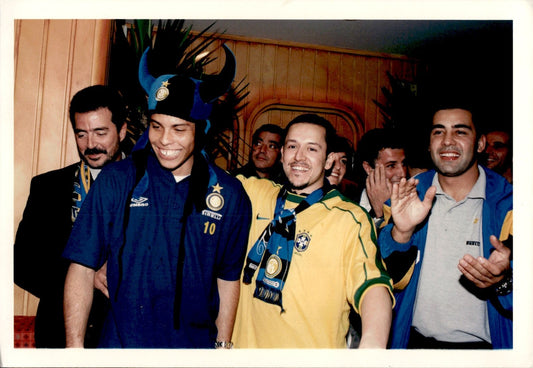 fotografia originale Inter festa Ronaldo Lu�s Naz�rio de Lima Il FENOMENO 9