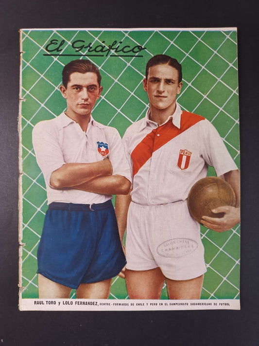 Rivista EL GRAFICO numero 915 anno 1937 Raul Toro/Lolo Fernandez