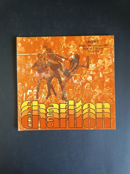 programma calcio Charlton Athletic vs Orient 1978